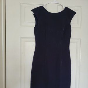 Navy Blue Midi Dress